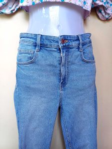 ZARA Light Wash blue Jeans solid 💙