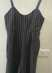 Chic Pinstripe Jumpsuit/ Culotte