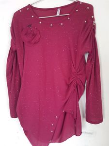 Skirt With Metching Stretch Top Looking Designer