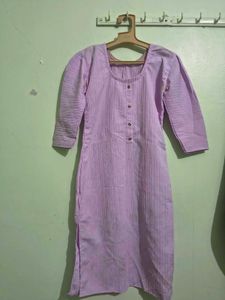 Light Purple Striped Kurta