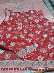 Red Floral Print suit