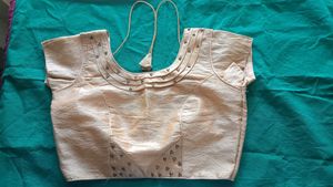 Elegant Beige Blouse with Embellishments