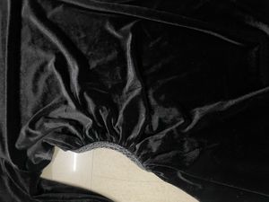 Zara Chic Black Velvet Cut-Out Dress