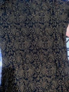 Elegant Black &amp; Gold Kurta