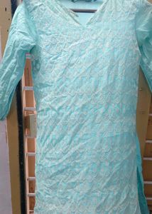Beautiful Blue Embroidered Kurta