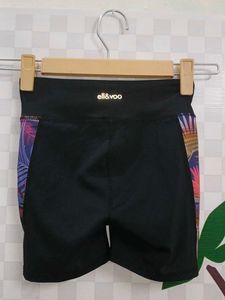 (400)Tropical Print Athletic Shorts