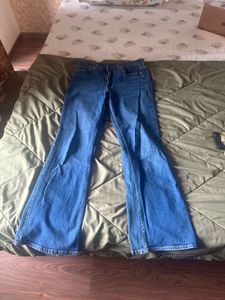 Flared Blue Jeans
