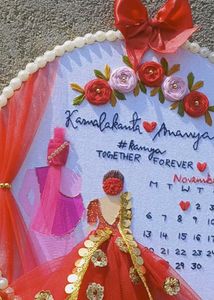 Wedding Anniversary Hoop Embroidery
