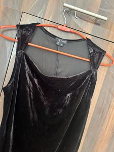 Black Velvet Mini Dress