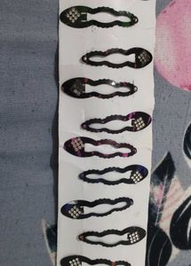 set of 12 hair clips