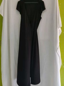 Chic Black Wrap Dress