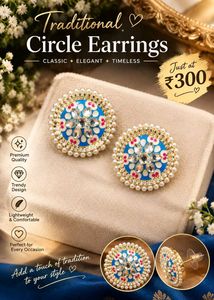 Designer Round Earrings