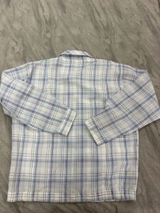 Men's Plaid Zip-Up Jacket bit oversize