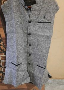 Men's Grey Nehru Jacket