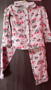 Beautiful printed night dress set for sale