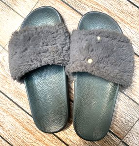 Grey Fuzzy Slides