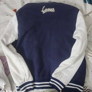 Lacoste Navy Blue Varsity Jacket