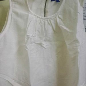 White Floral Sleeveless  MiniDress