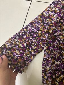 Floral Print V-Neck Dress