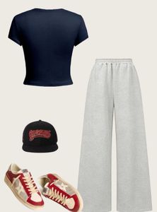 Grey Wide Leg Sweatpants