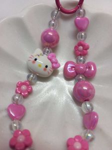 Cute Hello Kitty Beaded Bag Charm