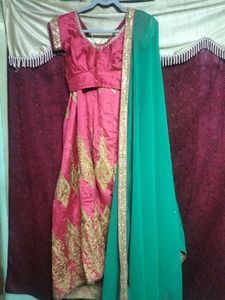Pink & Gold Lehenga Choli