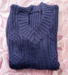 Stylish Purple Knit Sweater
