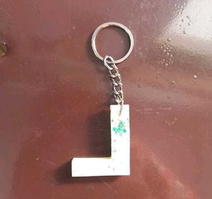 Initial 'L' Keychain