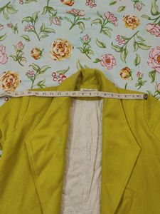 Chartreuse Wool Blend Coat