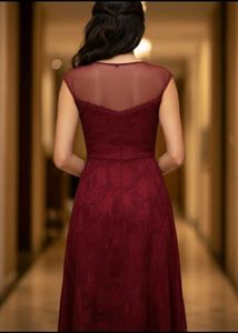Elegant Maroon Maxi Dress