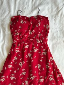 Red Floral Sundress