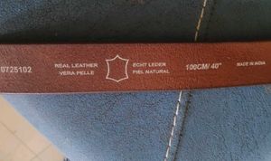 Massimo Dutti Brown Leather Belt