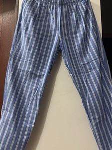 Blue Striped Kurta Set