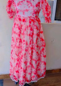 Pink Tie-Dye Maxi Dress