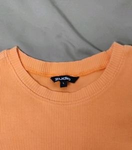 Zudio Orange Knit Top🧡