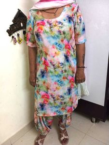 Vibrant Floral Kurta Set