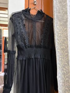 Elegant Black Lace Gown