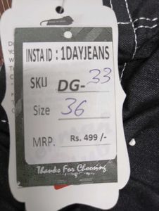 Korean Style New With Tag Black Cargo Jeans