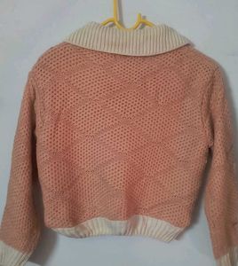 Trendy Peach Knit Sweater