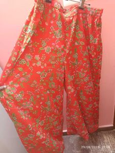 New Unused Georgette Free Size Floral Palazz