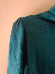 Teal Turtleneck Sweater
