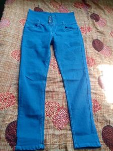 Stylish High-Waisted Jeans combo blue and bl