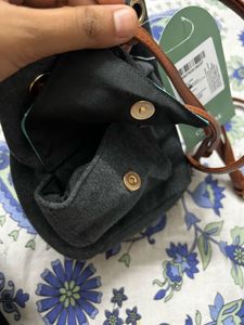 Chumbak Grey Felt Drawstring Bag