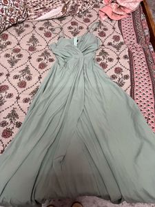 Elegant Sage Green Maxi Dress