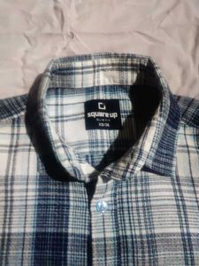 Stylish Blue Check Shirt | Size xs/s/m |