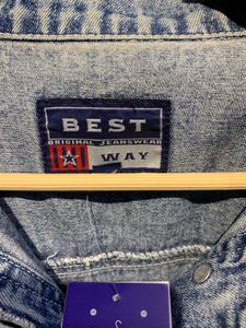Denim Jacket with Skull Patch