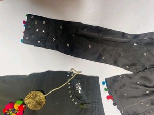 Navratri garba designer Pants shirt mirror