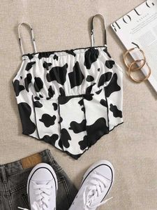 Cow Print Camisole Top