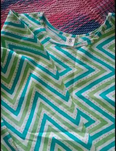 Bohemian Zigzag Print Kurta