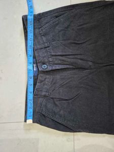 Classic Dark Relaxed Fit Korean Pleated Trousers